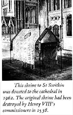 Shrine in Winchester Cathedral
